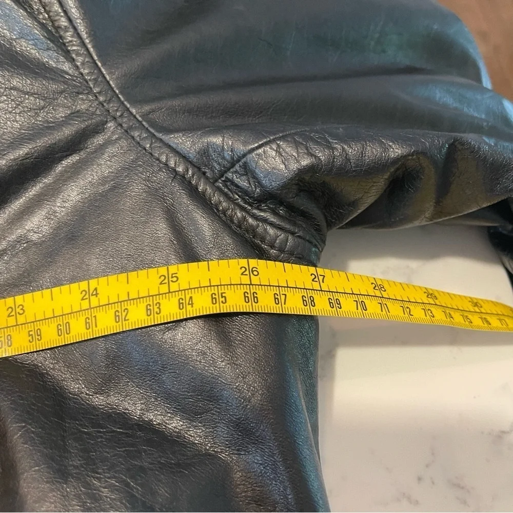 J. Crew Classic Men's Black Leather Flight Jacket Size XL